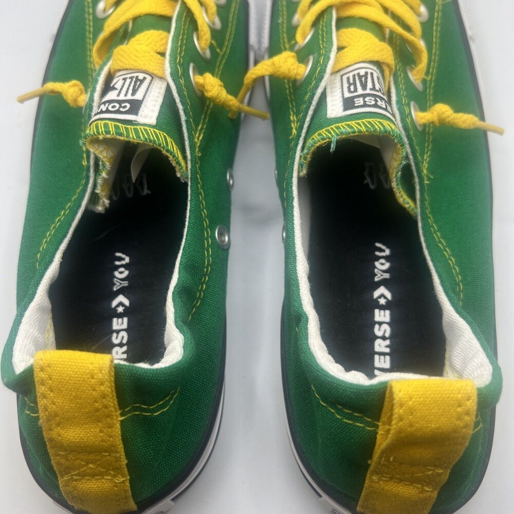 Converse Chuck Taylor All-Star Shoes Green & Yellow Slip On Sz Mens 8 Womens 10 - Picture 5 of 6